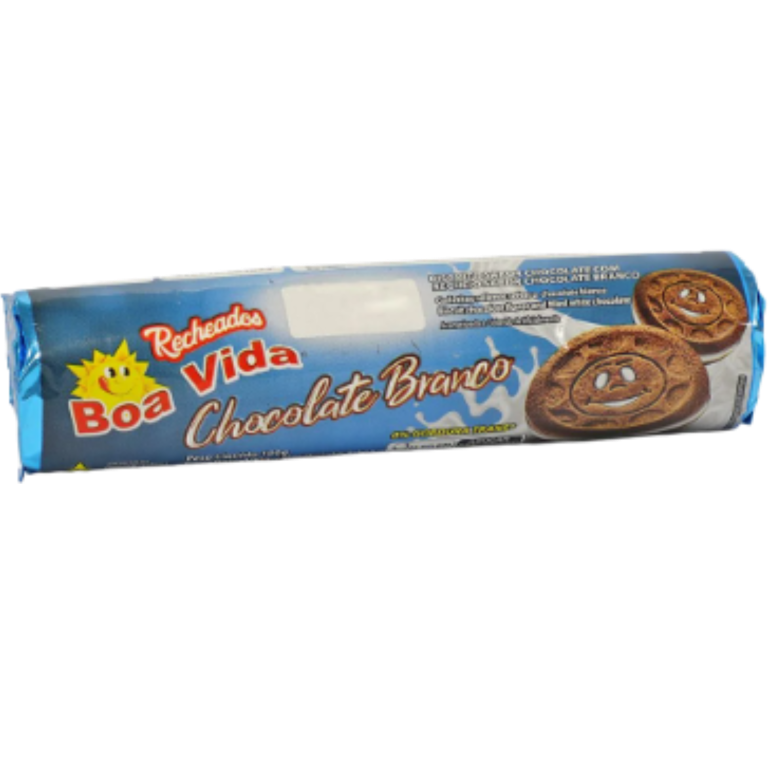 BISCOITO BOA VIDA RECHEADO CHOCOLATE BRANCO 120G