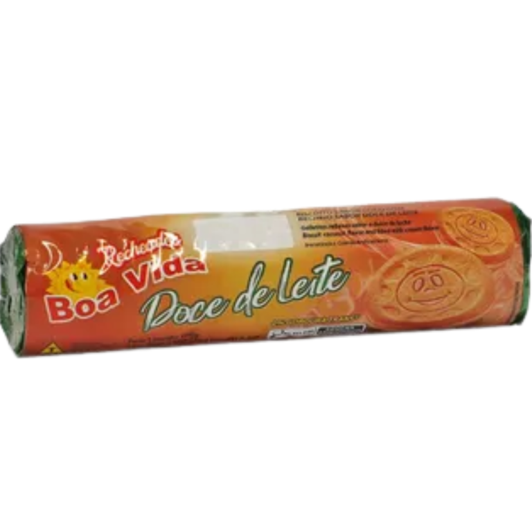 BISCOITO BOA VIDA RECHEADO DOCE DE LEITE 120G
