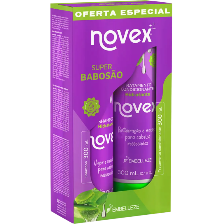 KIT SHAMPOO + COND. NOVEX SUPER BABOSAO 600ML