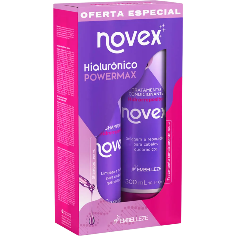KIT SHAMPOO + COND. NOVEX HIALURONICO POWERMAX 600ML