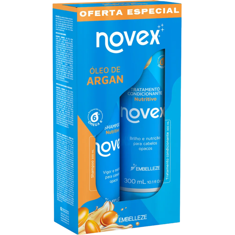 KIT SHAMPOO + COND. NOVEX OLEO DE ARGAN 600ML