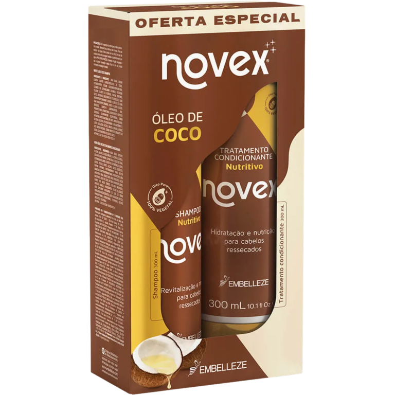 KIT SHAMPOO + COND. NOVEX OLEO DE COCO 600ML