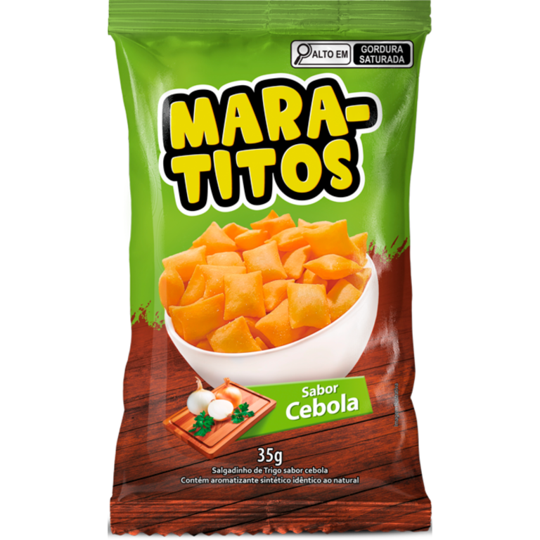 SALGADINHO DE TRIGO MARATITOS MARATA CEBOLA 35G