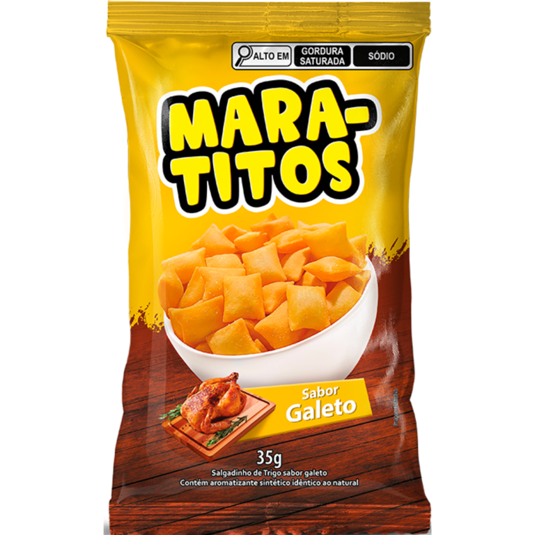SALGADINHO DE TRIGO MARATITOS MARATA GALETO 35G