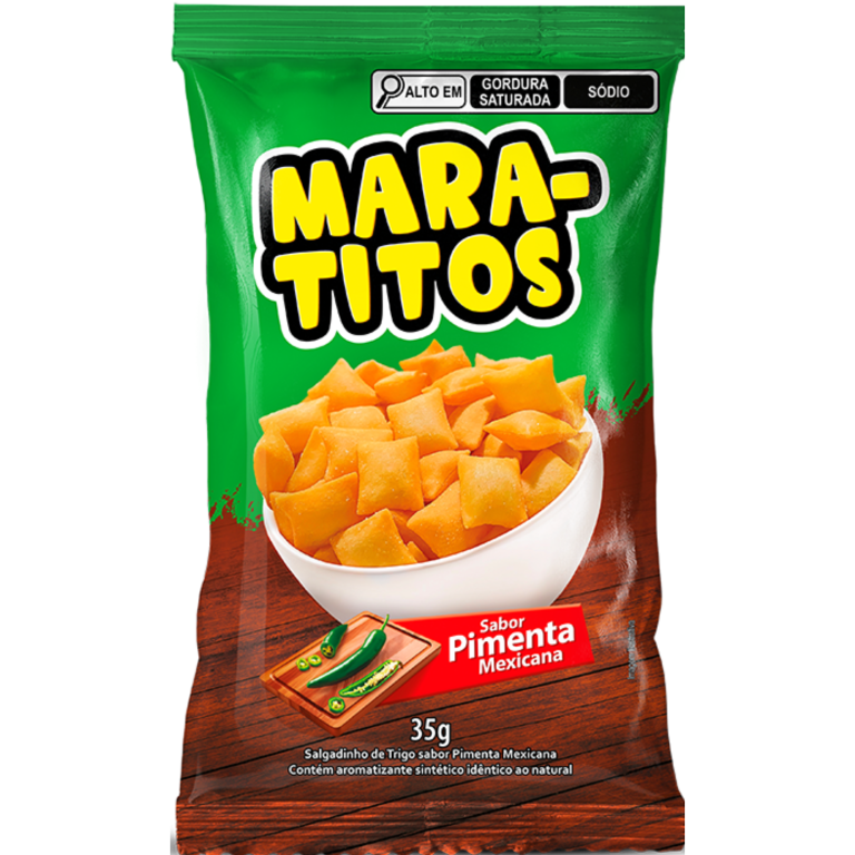 SALGADINHO DE TRIGO MARATITOS MARATA PIMENTA 35G