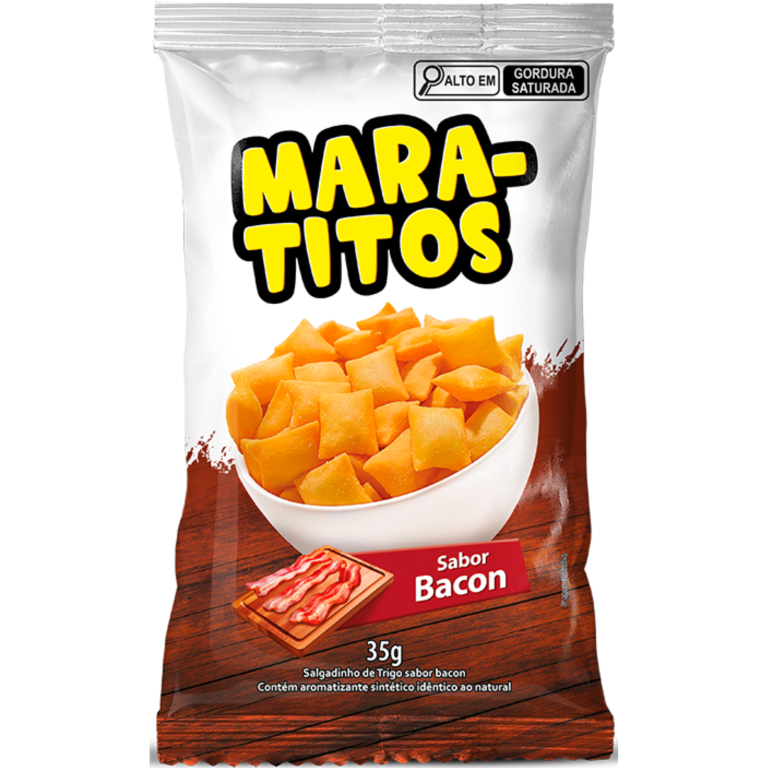 SALGADINHO DE TRIGO MARATITOS MARATA BACON 35G