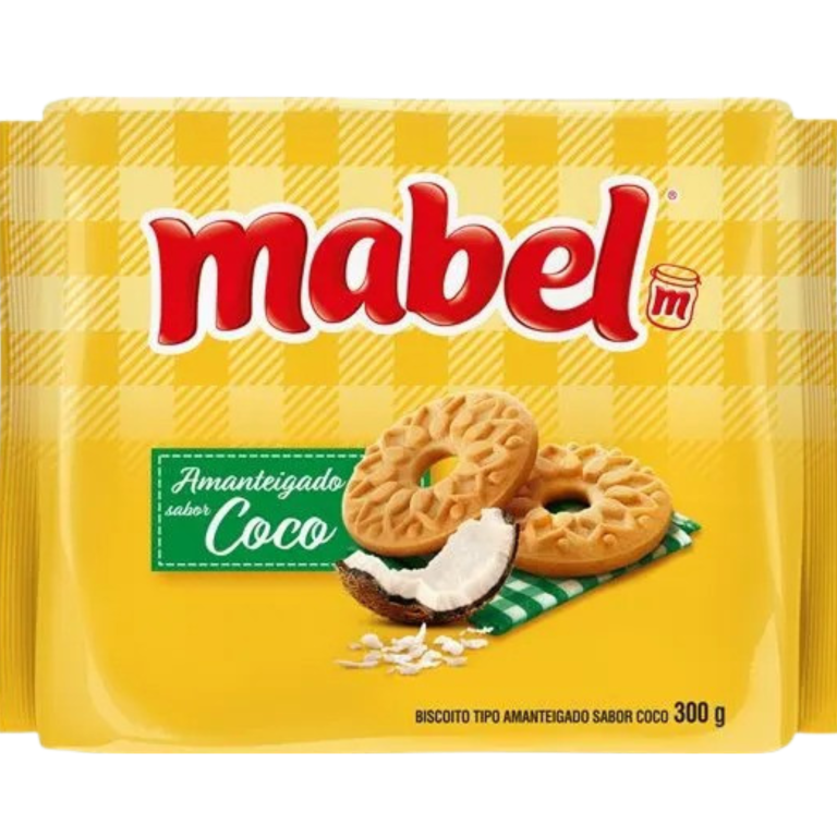 BISCOITO MABEL AMANTEIGADO COCO 300G