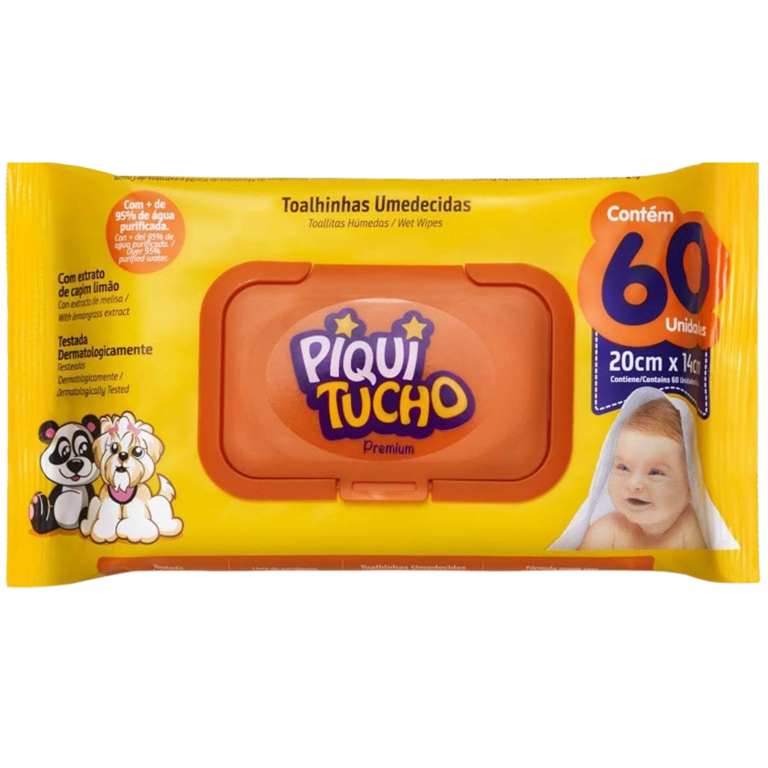 LENCO UMEDECIDO PIQUITUCHO PREMIUM 60UN
