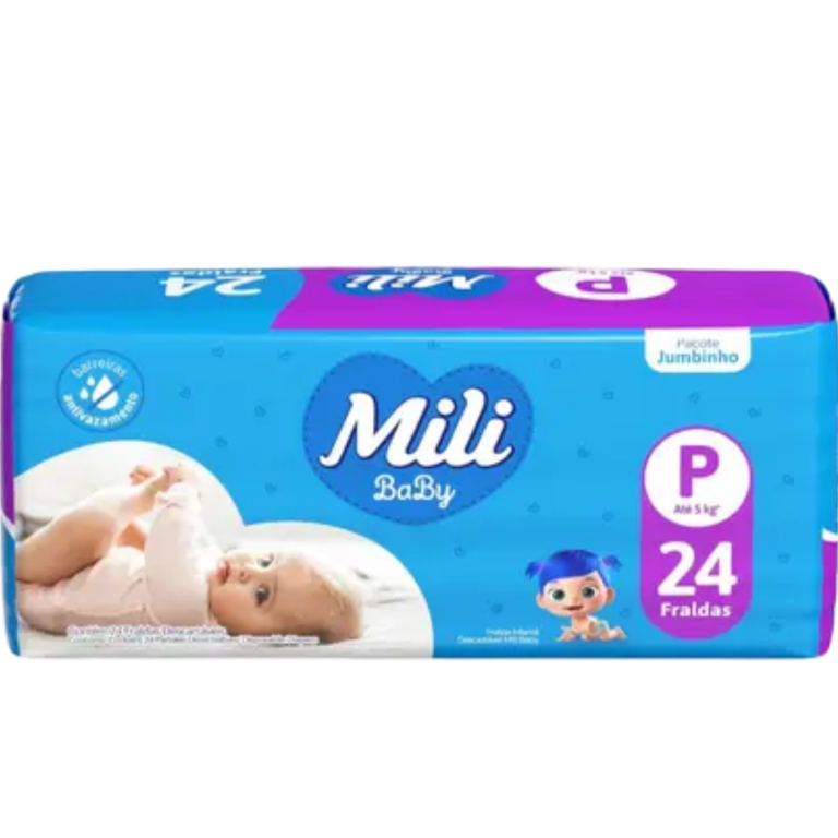 FRALDA MILI BABY JUMBINHO P 24UN