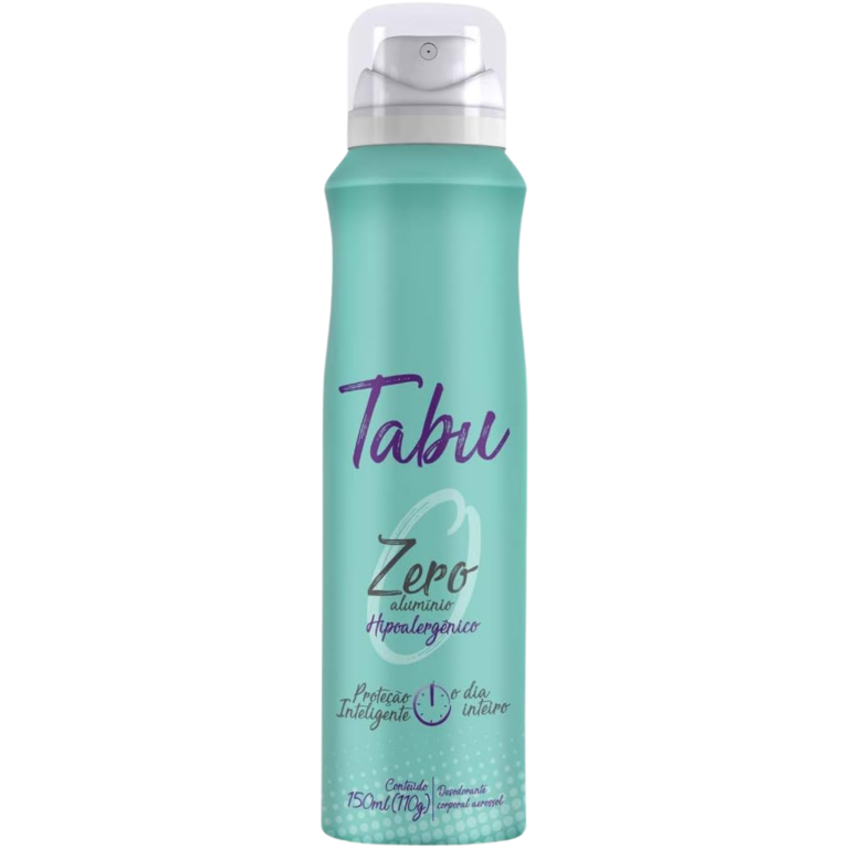 DESOD. TABU AEROSOL ZERO ALUMINIO 150ML