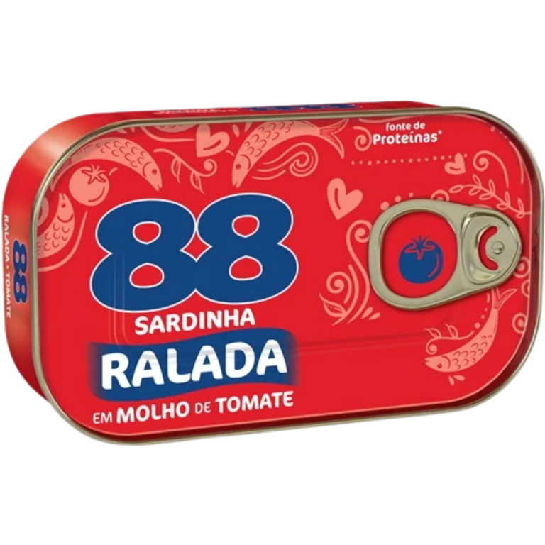 SARDINHA 88 RALADA MOLHO DE TOMATE 110G