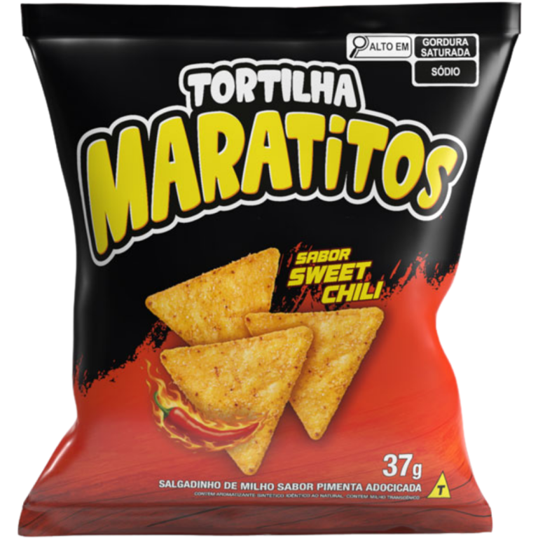 SALGADINHO TORTILHA MARATITOS SWEET CHILI 37G