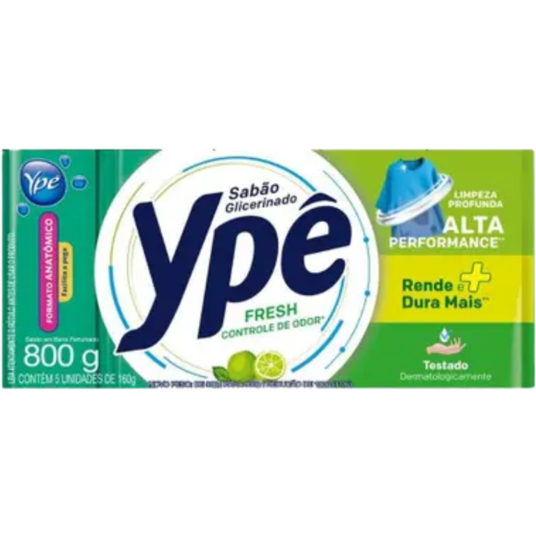 SABAO EM BARRA YPE FRESH VERDE 800G