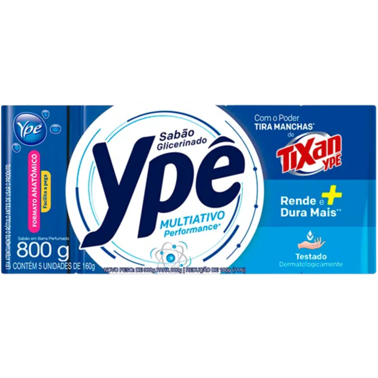 SABAO EM BARRA YPE MULTIATIVO AZUL 800G