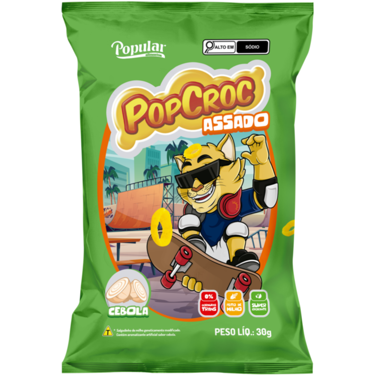 SALGADINHO POPCROC ASSADO CEBOLA 30G