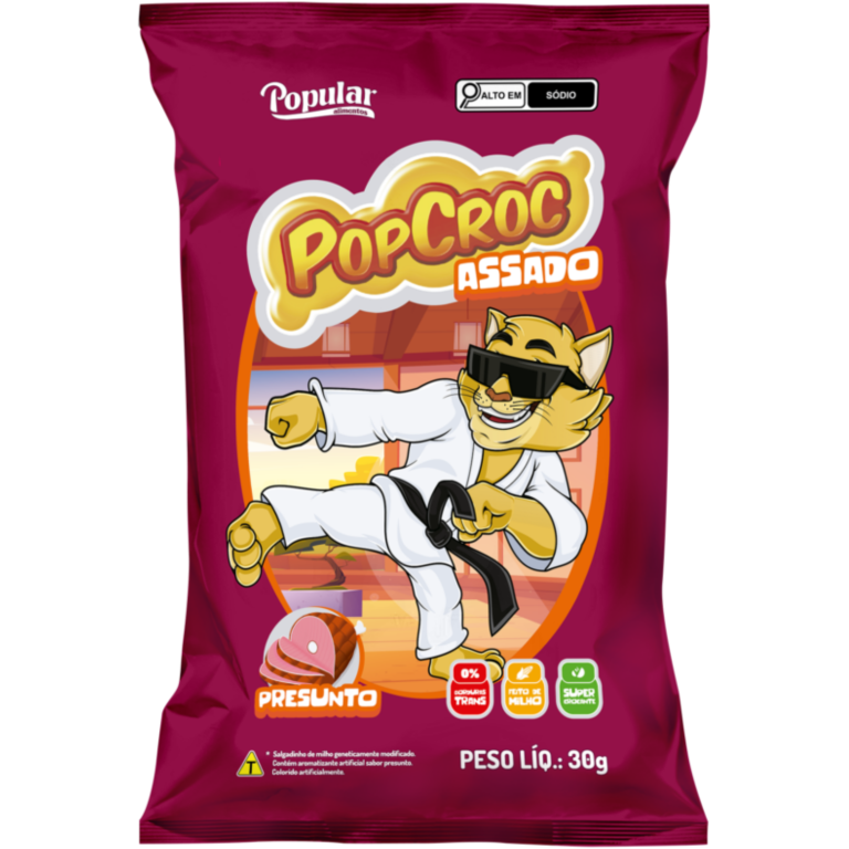 SALGADINHO POPCROC ASSADO PRESUNTO 30G