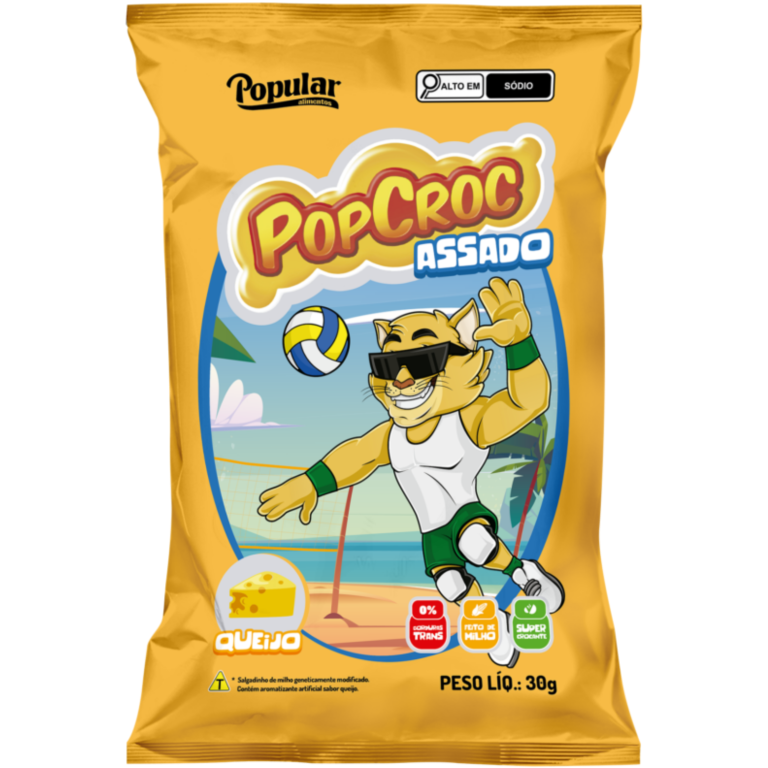 SALGADINHO POPCROC ASSADO QUEIJO 30G