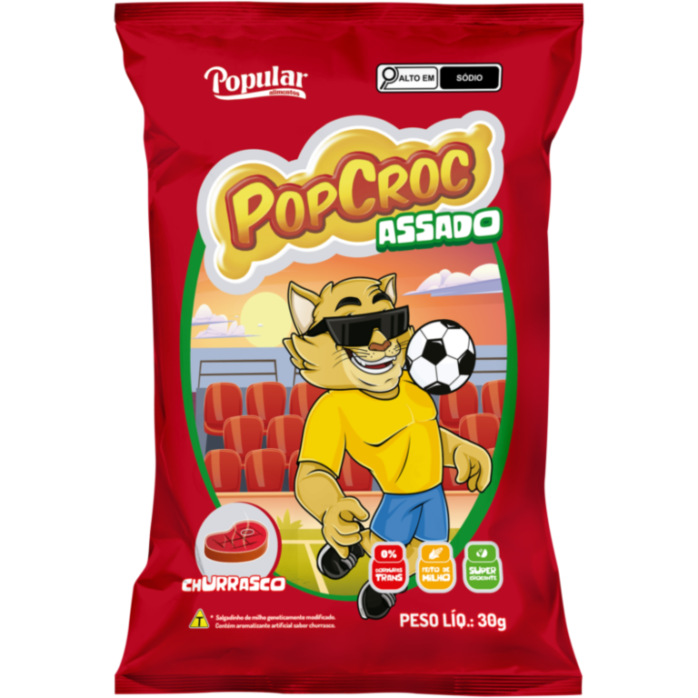 SALGADINHO POPCROC ASSADO CHURRASCO 30G