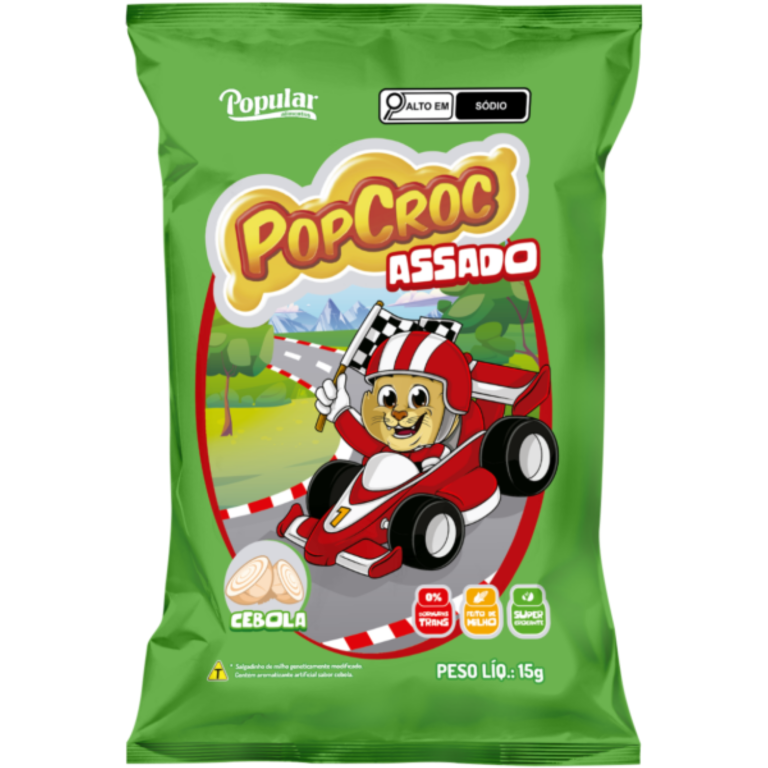 SALGADINHO POPCROC ASSADO CEBOLA 15G