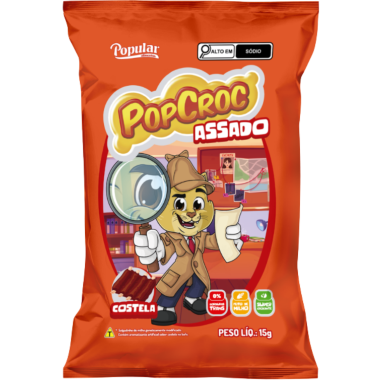 SALGADINHO POPCROC ASSADO COSTELA 15G
