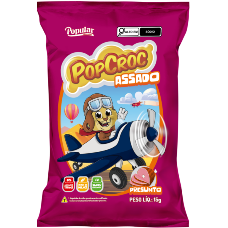 SALGADINHO POPCROC ASSADO PRESUNTO 15G