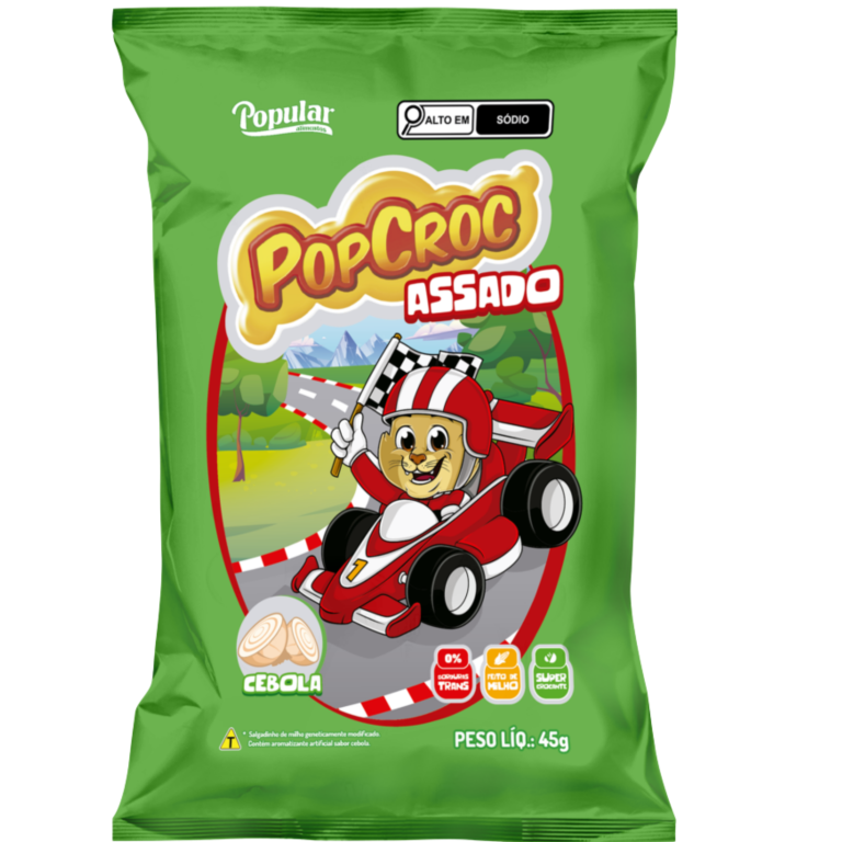 SALGADINHO POPCROC ASSADO CEBOLA 45G