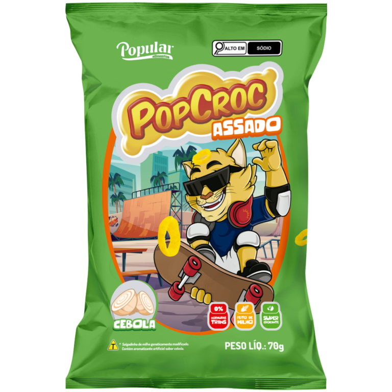 SALGADINHO POPCROC ASSADO CEBOLA 70G