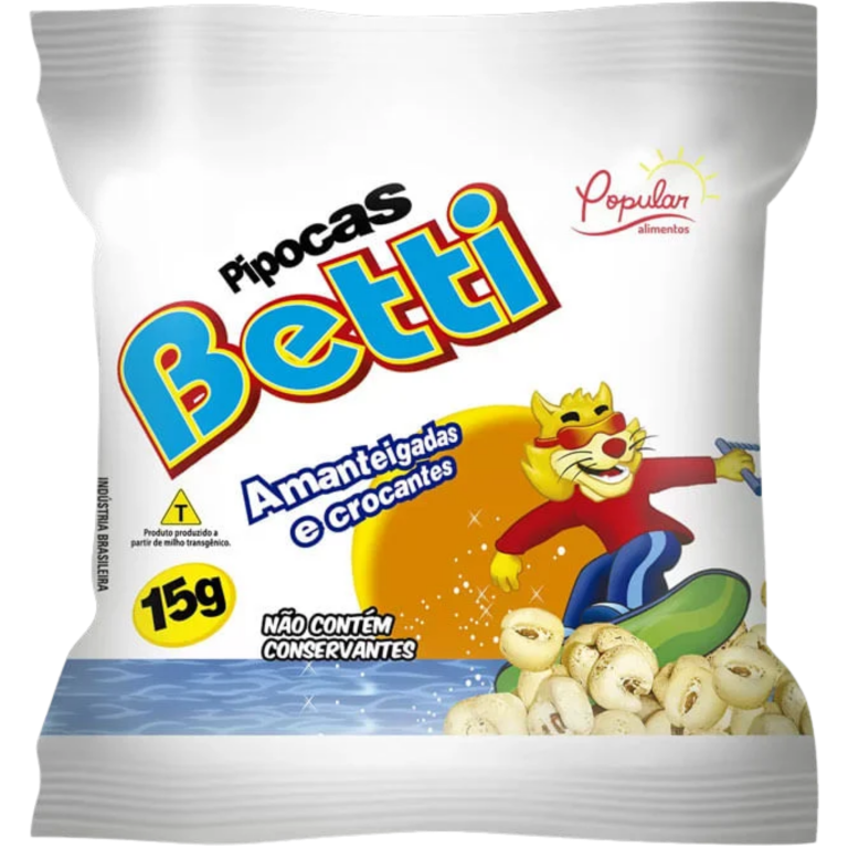 PIPOCA AMANTEIGADA BETTI 15G