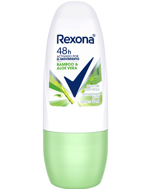 DESOD. REXONA ROLLON BAMBOO E ALOE VERA 30ML