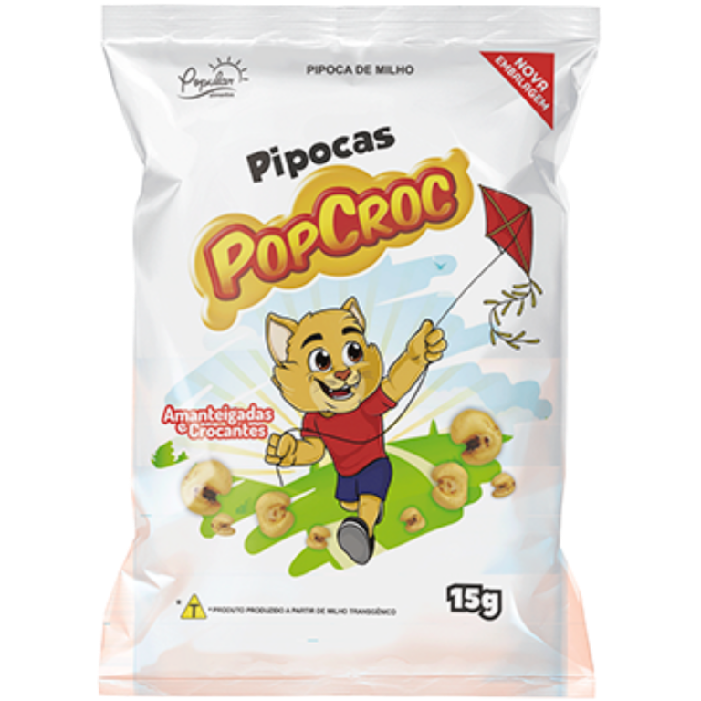 PIPOCA SALGADA AMANTEIGADA POPCROC 15G