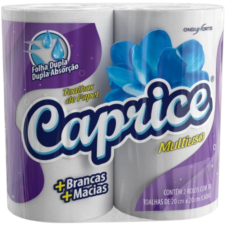 PAPEL TOALHA CAPRICE 2R/50FLS