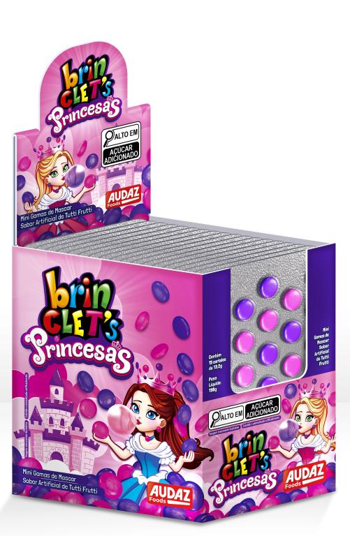 AD. Brinclets Cartela Princesas 15x13,2g