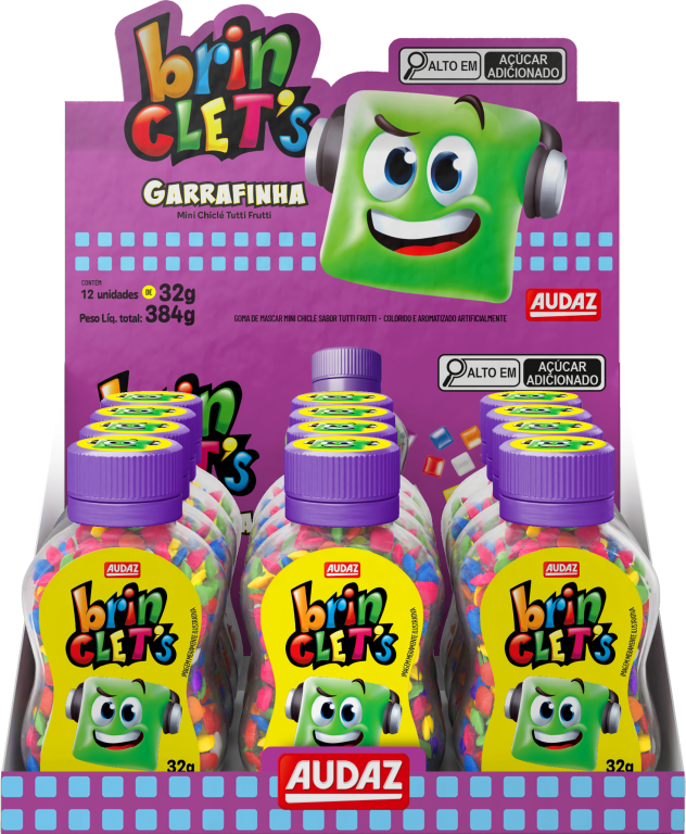 AD. Brinclets Garrafinha Tutti Frutti 12x32g