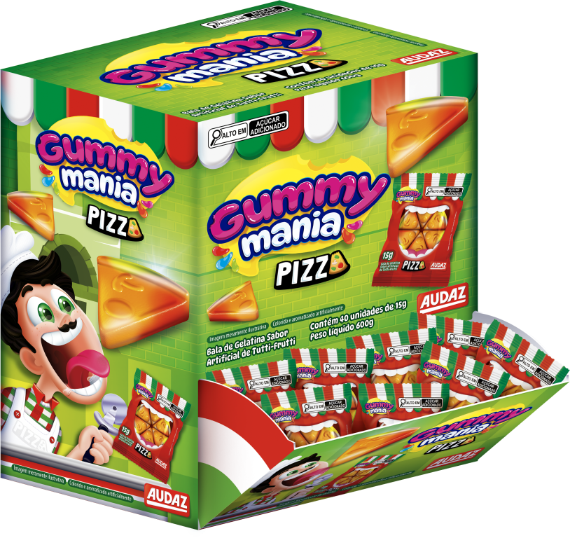 AD. Gummy Mania Pizza 40x15g