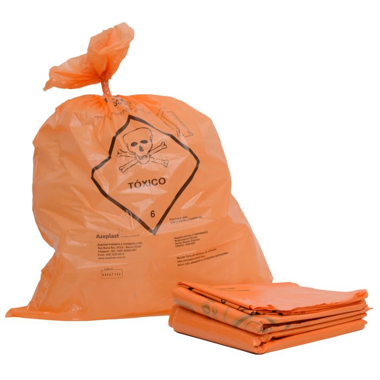 SACO DE LIXO 100 LTS LARANJA QUIMICO