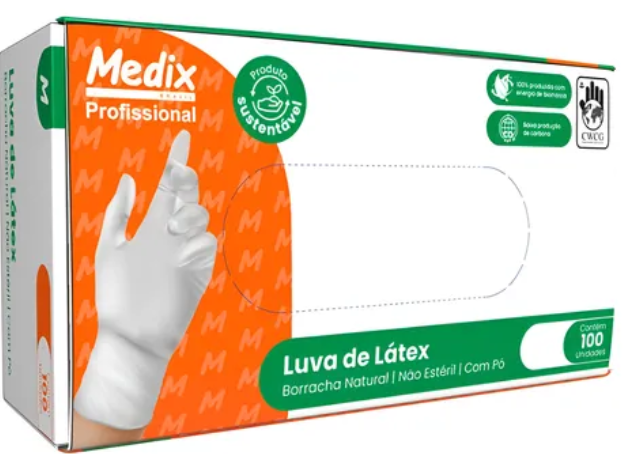 LUVA LATEX  C/PO TAM G MEDIX