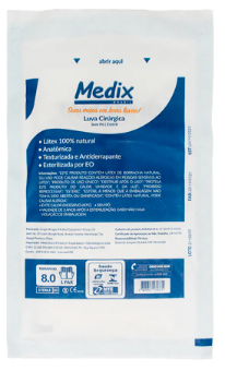 LUVA CIRURGICA 8,0 MEDIX UND