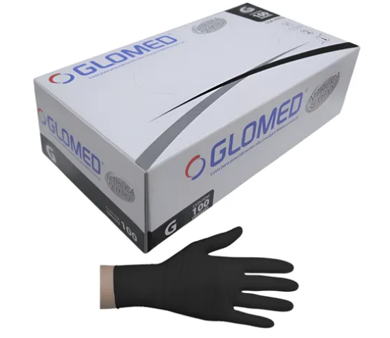 LUVA NITRILICA PRETA G GLOMED