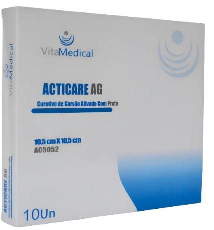 CURATIVO DE CARVÃO ATIVADO C/ PRATA ACTICARE AG