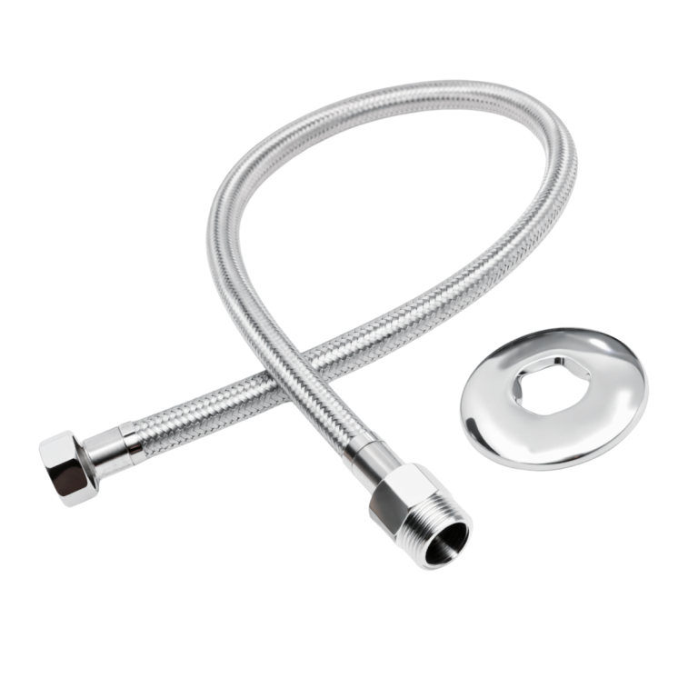ENGATE FLEX. INOX TRANCADO 1/2 X 1/2 - 40CM (E)