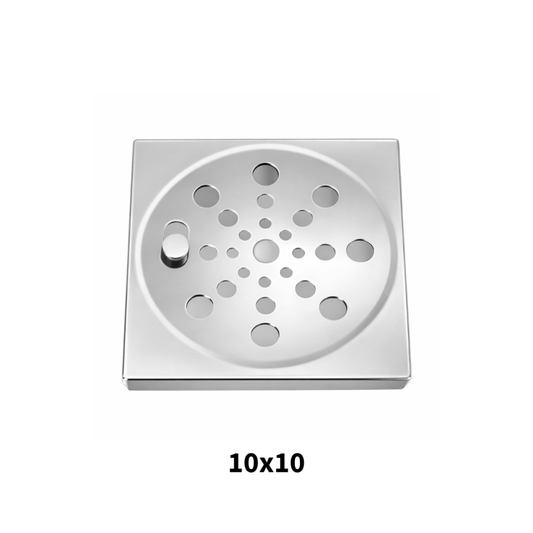 GRELHA ABS CROMADA C/ FECHO QUADRADA 10X10 (E)