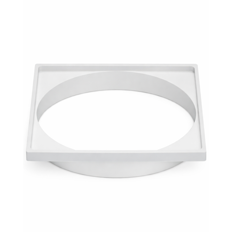 PORTA GRELHA ABS BRANCA QUADRADA 15X15 (E)