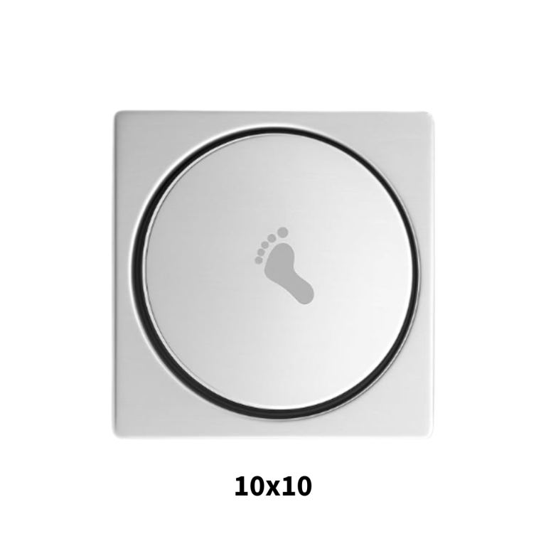 RALO CLICK INOX QUADRADDO CROMADO 10X10 (E)