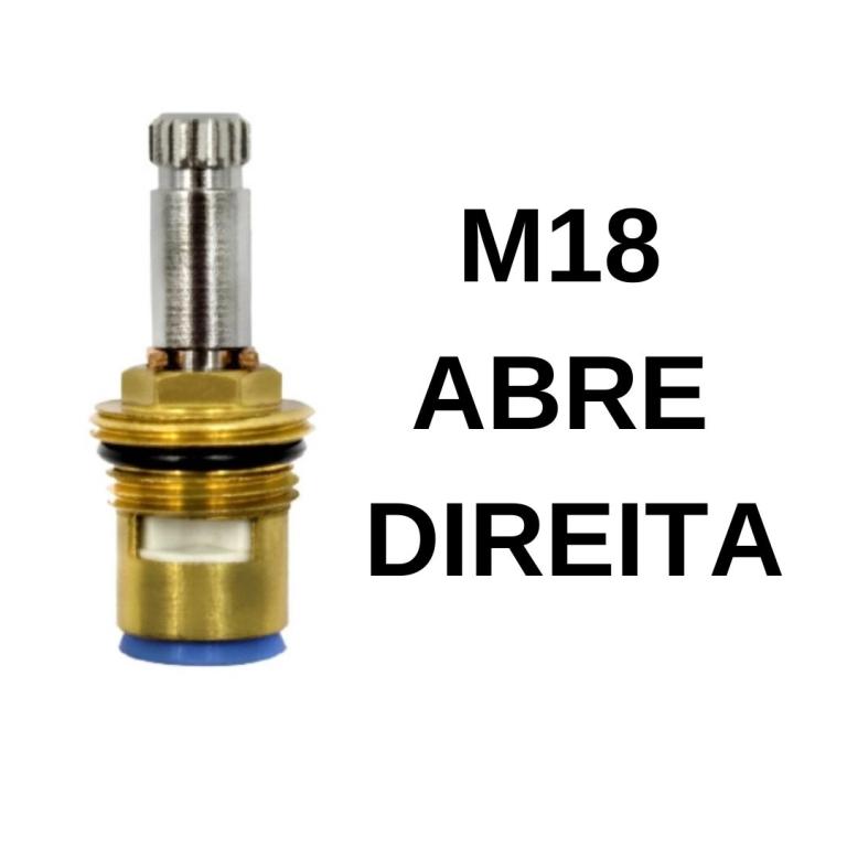 REPARO TORNEIRA MVC 1/4V. DIR. AZUL - ROSCA 18 (e)