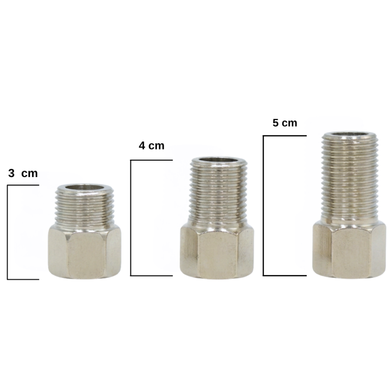 AUMENTO LONGO 1/2 INOX - CROMADO