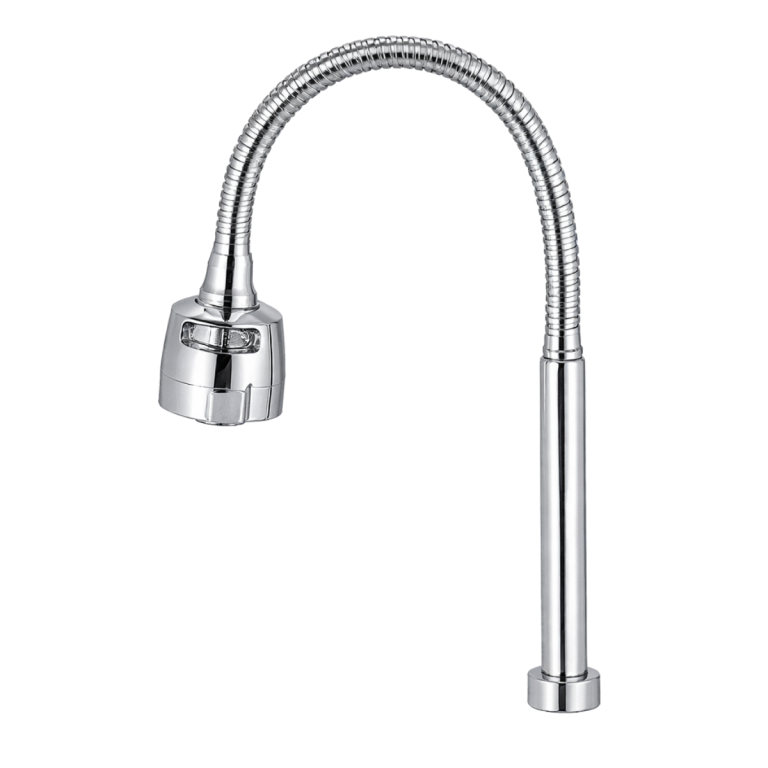 TUBO EM ACO INOX GOURMET FLEXIVEL 1/2 COM PORCA DE 1/2 ZAMAC CROMADO