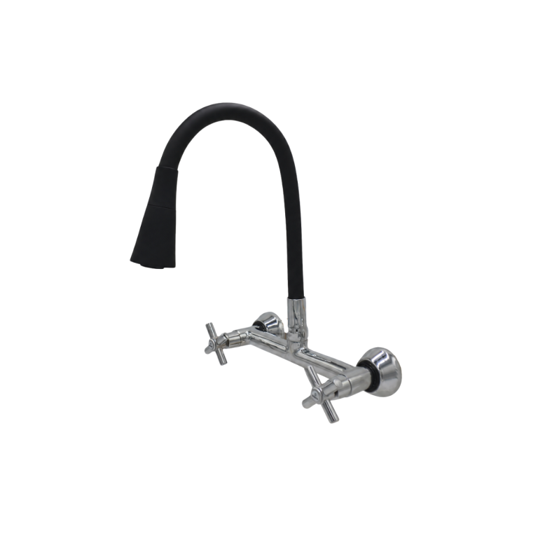 MISTURADOR PAREDE FLEX. JATO DUPLO PRETO C31 MVS PREMIUM