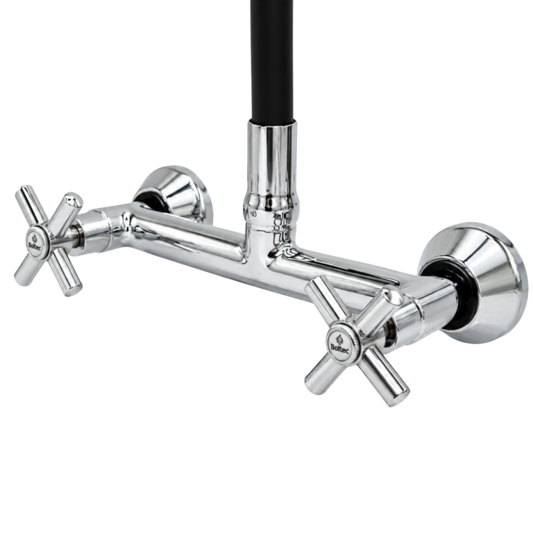 MISTURADOR PAREDE FLEX. JATO DUPLO PRETO C31 MVS PREMIUM