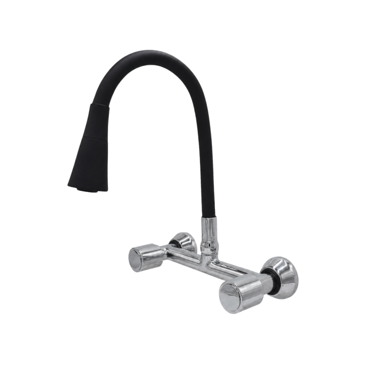 MISTURADOR PAREDE FLEX. JATO DUPLO PRETO C40 MVS PREMIUM
