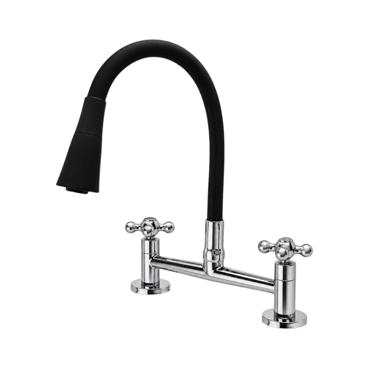 MISTURADOR MESA FLEX.JATO DUPLO PRETO C52 MVS PREMIUM — MISTURADORES BOLTEC (cód. 1011452)